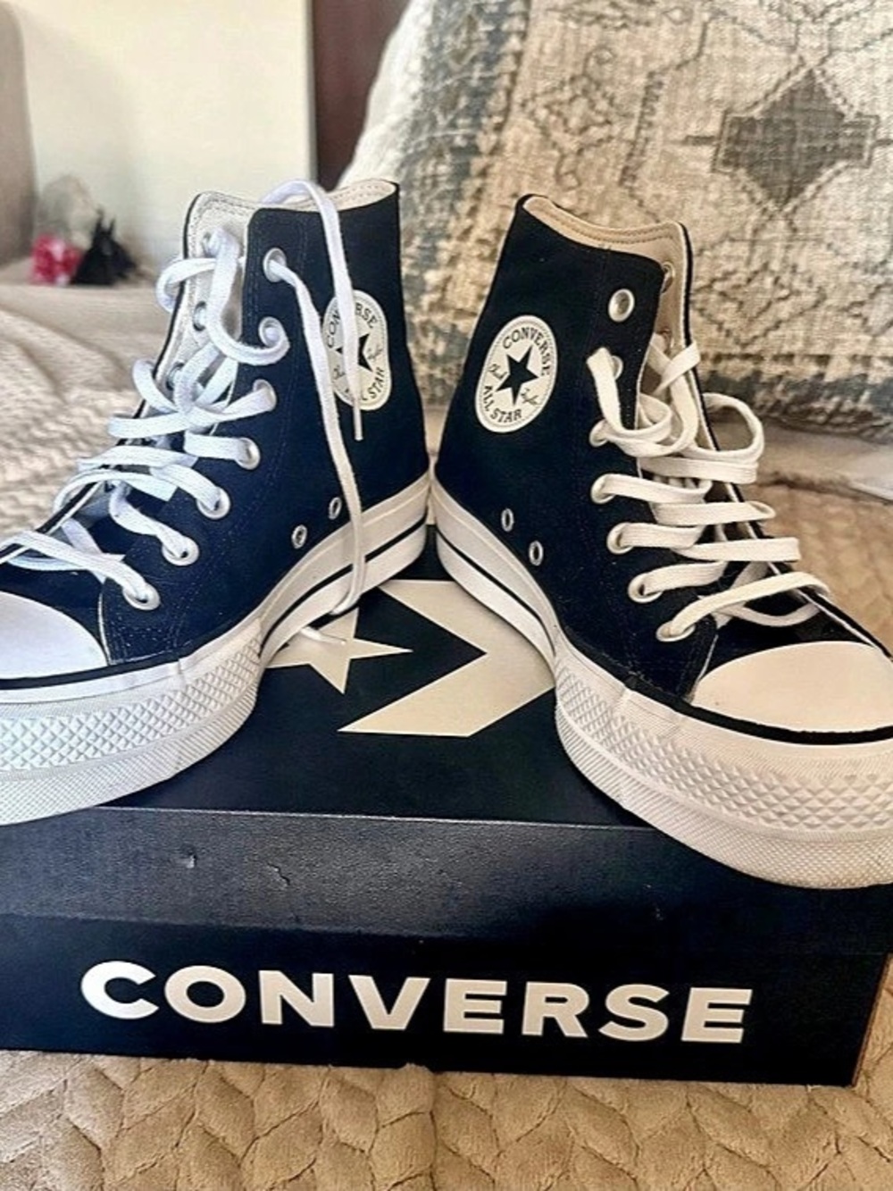 Converse Chuck Taylor All Star Move Platform High-Top Sneakers Black & White US